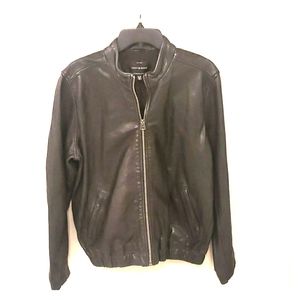 COPY - COPY - Lucky Brand Ana Black Leather Bomber Jacket